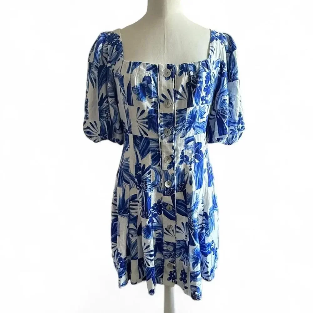 NWT Farm Rio Golden Tiles Mini Dress (size S) 348